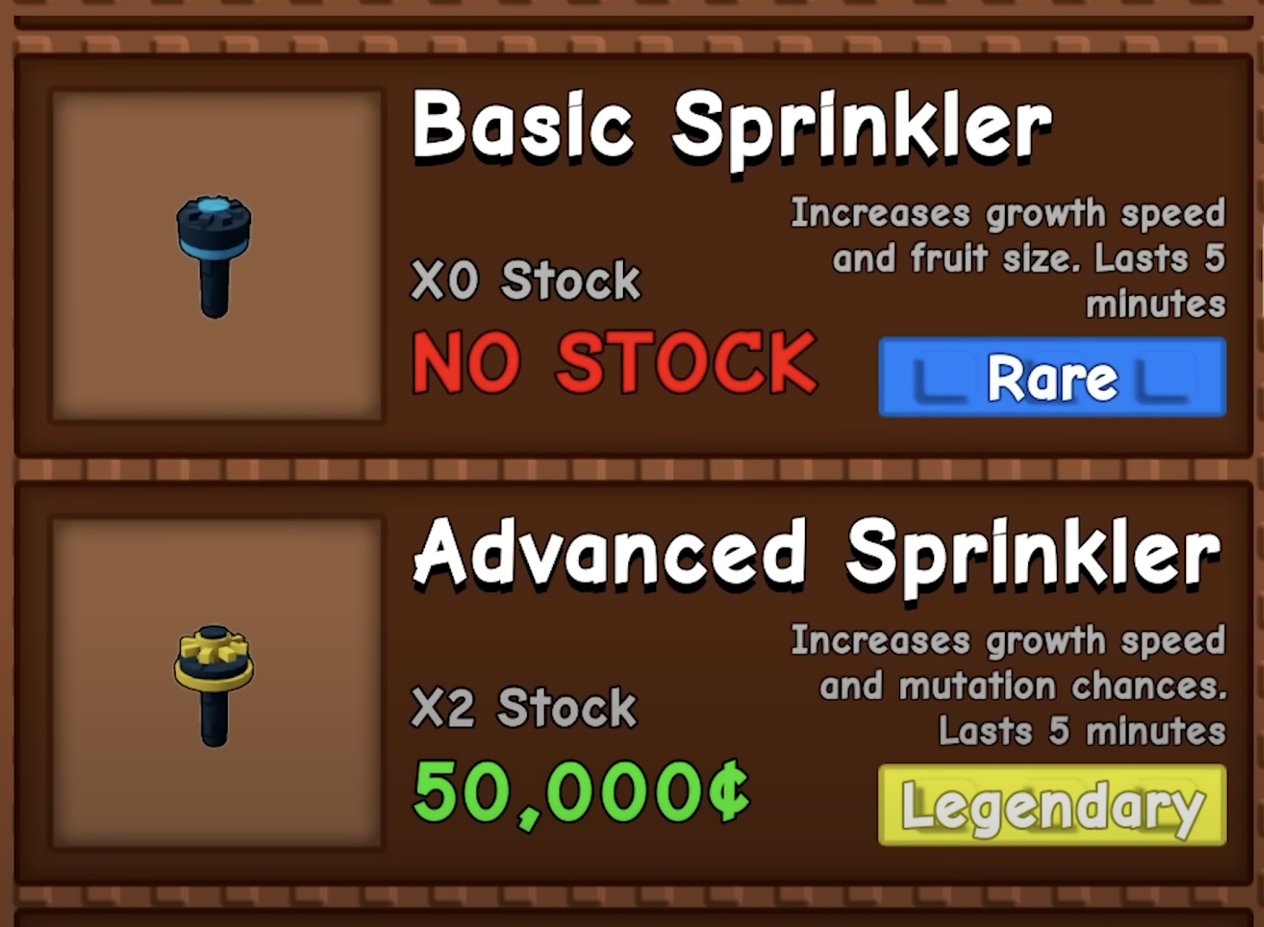 sprinklers